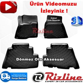 Rizline Chevrolet Captiva 2007-2014 Arası Siyah 3D Havuzlu Paspas