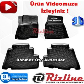 Rizline Chevrolet Captiva 2007-2014 Arası Siyah 3D Havuzlu Paspas