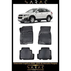 Rizline Chevrolet Captiva 2017 Siyah 3D Havuzlu Paspas