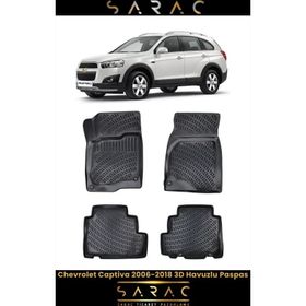 Rizline Chevrolet Captiva 2018 Siyah 3D Havuzlu Paspas