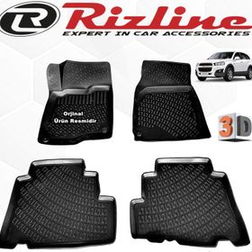 Rizline Chevrolet Captiva Siyah 2007 2014 3D Havuzlu Paspas