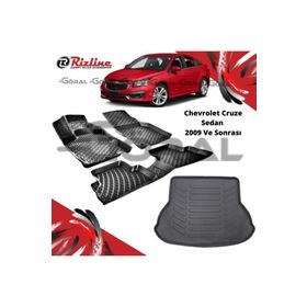 Rizline Chevrolet Cruze Sedan 2009 ve Sonrası Paspas ve Bagaj Havuzu Set