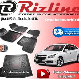 Rizline Chevrolet Cruze Sedan Çift Cepli 3D Bagaj Havuzu