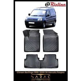 Rizline Citroen Berlingo 2002 Model 3D Havuzlu Paspas