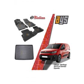 Rizline Citroen Berlingo 2019 Sonrası 3D Havuzlu Paspas + Bagaj Havuzu