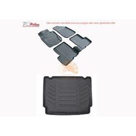 Rizline Citroen C-Elysee 2012 Sonrası Siyah 3D Paspas Bagaj Havuzu