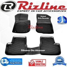 Rizline Citroen C3 2003 - 2009 Arası Siyah 3D Havuzlu Paspas