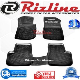 Rizline Citroen C3 2003 - 2009 Arası Siyah 3D Havuzlu Paspas