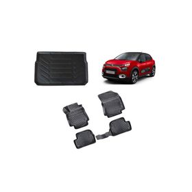 Rizline Citroen C3 2016 Sonrası 3D Paspas Siyah & Bagaj Havuzu Set