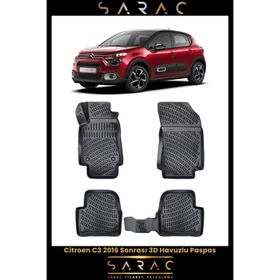 Rizline Citroen C3 2021 Model 3D Havuzlu Paspas