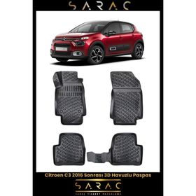 Rizline Citroen C3 2024 Model 3D Havuzlu Paspas