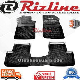 Rizline Citroen C3 Hb 2010 2015 Siyah 3D Havuzlu Paspas