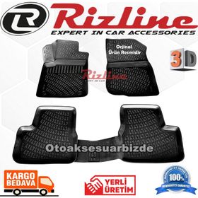 Rizline Citroen C3 Hb 2010 2015 Siyah 3D Havuzlu Paspas
