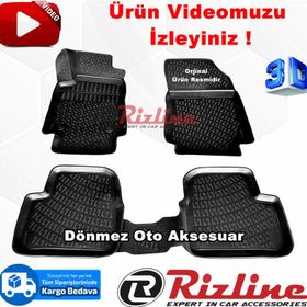 Rizline Citroen C3 Hb 2016 2019 Siyah 3D Havuzlu Paspas
