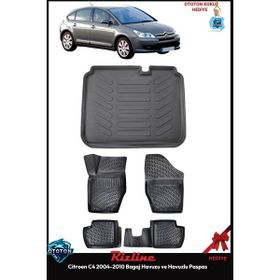 Rizline Citroen C4 2009 Siyah Bagaj Havuzu ve Havuzlu Paspas
