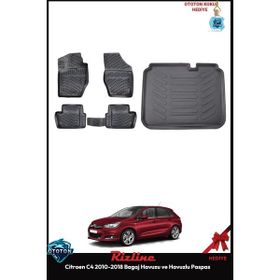 Rizline Citroen C4 2010-2018 Siyah Bagaj Havuzu ve Havuzlu Paspas