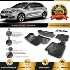 Rizline Citroen C4 2010 Sonrası 3D Paspas Bagaj Havuzu