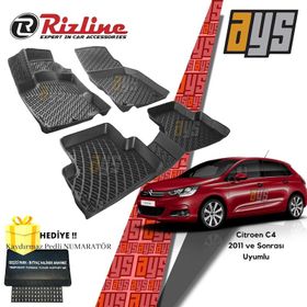 Rizline Citroen C4 2011 Sonrası 3D Havuzlu Paspas