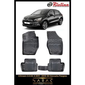 Rizline Citroen C4 2012 Model 3D Havuzlu Paspas