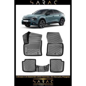 Rizline Citroen C4 Elektrikli 2024 Model 3D Havuzlu Paspas