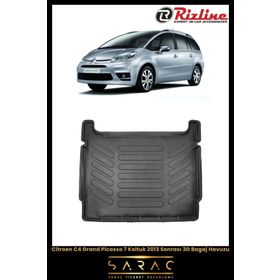 Rizline Citroen C4 Grand Picasso 7 Koltuk 2013 Sonrası 3D Bagaj Havuzu
