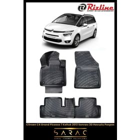 Rizline Citroen C4 Grand Picasso 7 Koltuk 2023 Model 3D Havuzlu Paspas