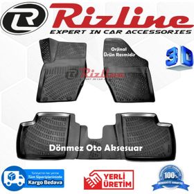 Rizline Citroen C4 HB 2004 - 2010 Arası Siyah 3D Havuzlu Paspas