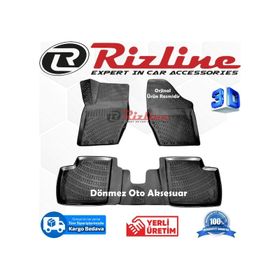Rizline Citroen C4 HB 2004 - 2010 Arası Siyah 3D Havuzlu Paspas