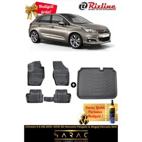 Rizline Citroen C4 Hb 2010-2018 Havuzlu Paspas + Bagaj Havuzu Seti