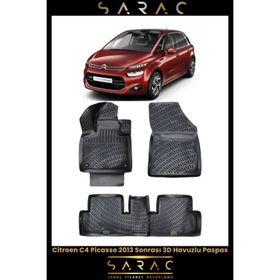 Rizline Citroen C4 Picasso 2014 Model 3D Havuzlu Paspas