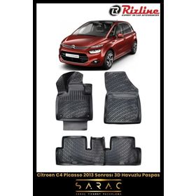 Rizline Citroen C4 Picasso 2015 Model 3D Havuzlu Paspas