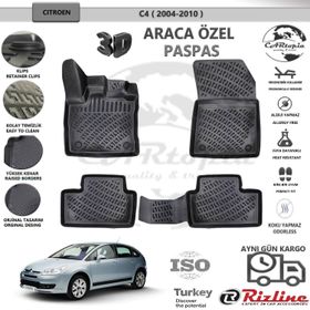 Rizline Citroen C4 Siyah 2004 2010 3D Bagaj Havuzu