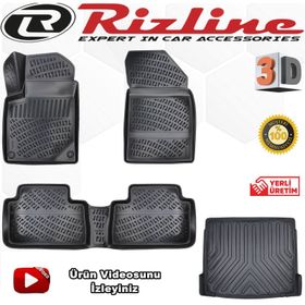 Rizline Citröen C5 2001-2007 Arası 3D Paspas + Bagaj Havuzu