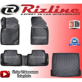 Rizline Citröen C5 2001-2007 Arası 3D Paspas + Bagaj Havuzu