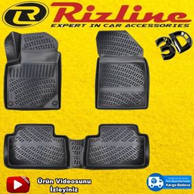 Rizline Citroen C5 2001-2007 Arası Siyah 3D Havuzlu Paspas