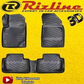 Rizline Citroen C5 2001-2007 Arası Siyah 3D Havuzlu Paspas
