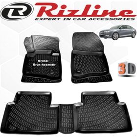 Rizline Citroen C5 Sedan 2008 2015siyah 3D Havuzlu Paspas