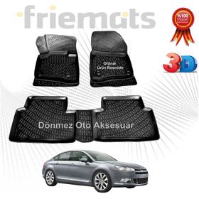Rizline Citroen C5 Sedan 2008 2015siyah 3D Havuzlu Paspas