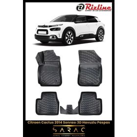 Rizline Citroen Cactus 2023 Model 3D Havuzlu Paspas