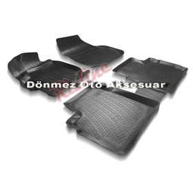 Rizline Citroen Elysee 2012 2019 Siyah 3D Havuzlu Paspas