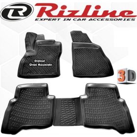 Rizline Citroen Nemo 2008 - 2019 Arası Siyah 3D Havuzlu Paspas
