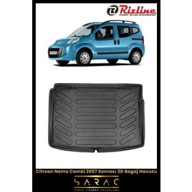 Rizline Citroen Nemo 2023 Model Siyah 3D Bagaj Havuzu