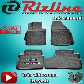 Rizline Corolla 2013 Siyah 3D Havuzlu Paspas