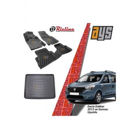Rizline Dacia Dokker 2013 Sonrası 3D Havuzlu Paspas + Bagaj Havuzu