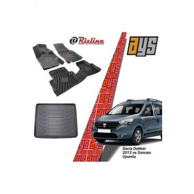 Rizline Dacia Dokker 2013 Sonrası 3D Havuzlu Paspas + Bagaj Havuzu