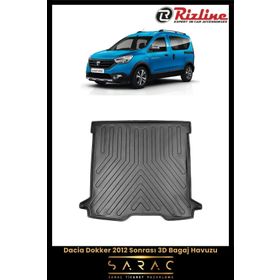 Rizline Dacia Dokker 2023 Model Siyah 3D Bagaj Havuzu