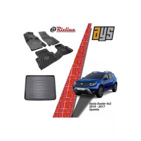 Rizline Dacia Duster 2 WD 4x2 2010 Sonrası 3D Havuzlu Paspas + Bagaj Havuzu
