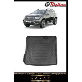 Rizline Dacia Duster 2 WD 4x2 2023 Sonrası 3D Bagaj Havuzu
