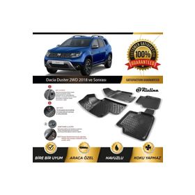 Rizline Dacia Duster 2WD 2018 Sonrası 3D Havuzlu Paspas