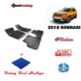 Rizline Dacia Duster 2WD 2018 Sonrası 3D Havuzlu Paspas